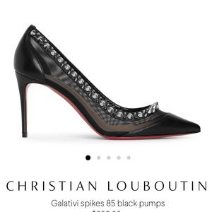 Rare Christian Louboutin Galativi Spikes 39.5 Box Dustbags +Bonus Protectors 9.5